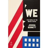 "We (The People of the United States)" book with bold red, black, and blue geometric design by Penguin Putnam Inc.