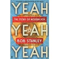 Book titled "Yeah Yeah Yeah" by Bob Stanley, featuring a vinyl record design and bold yellow and red text.