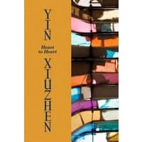 "Yin Xiuzhen book by Phaidon Press, yellow cover with abstract colorful artwork on the right side"