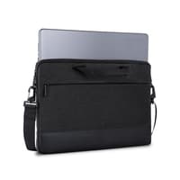 Blue and grey Dell 460-BCFL laptop sleeve case for 13" devices, featuring a sleek design, durable material, and a front zipper pocket for accessories.