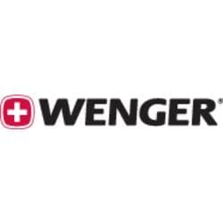 Black Wenger/SwissGear Synergy backpack features a durable fabric, padded shoulder straps, multiple compartments, and a sleek design suitable for everyday use.