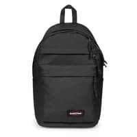 Black Eastpak Day Pak'r Pro backpack with front pocket, top handle, and adjustable padded shoulder straps.