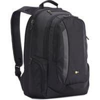 Black Case Logic RBP-315 backpack with multiple compartments, padded straps, and a sleek, durable design.