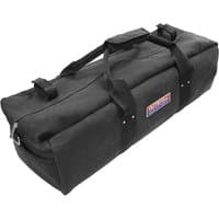 Black Faithfull zip top holdall, 75cm, with dual handles and side logo patch.