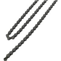 Shimano CN-HG40 bike chain, 116 links, silver metal with connecting link, compatible with 6/7/8-speed systems.