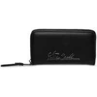 Black Steve Madden Bmercy women's handbag with zip closure and embossed logo on front.