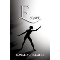 Black and white book cover titled "Escape" by Ronald Chalmers, featuring a silhouette of a reaching figure.