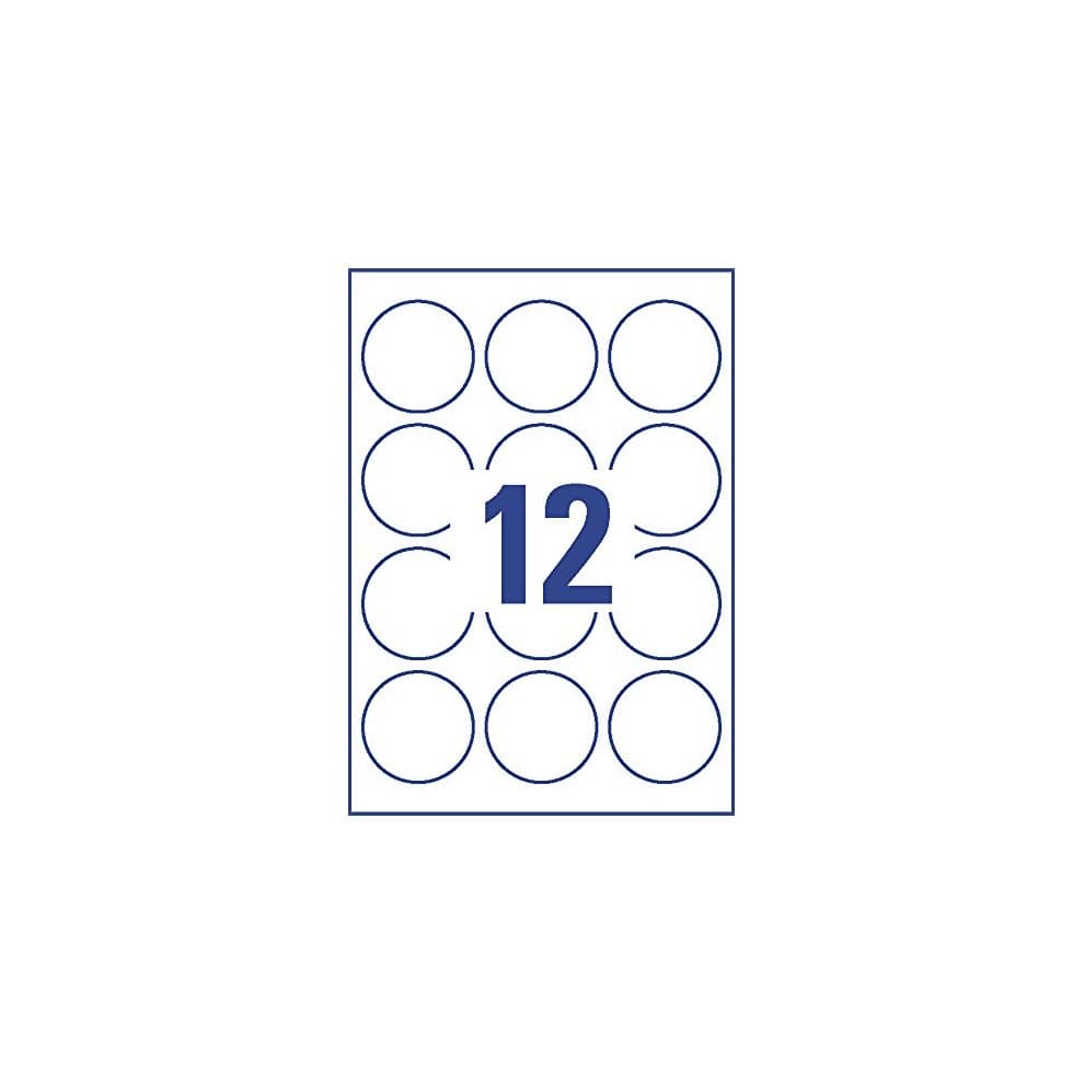 Avery L7104REV-25 self-adhesive label Circle Permanent White 300 pc(s) - image 3