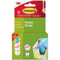 Pack of 48 white Command small poster strips in green and red packaging with butterfly image.