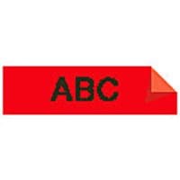 Dymo DirectLabel Black on Red Label Tape 9mm x 7m - image 3