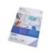 Clear A4 binding covers by GBC, 250 microns thick, packaged in a pack of 50, showcasing a sleek, transparent design ideal for professional presentations.