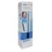 White GBC ClickBind binding spines for A4 documents, 12mm thickness, pack of 50, featuring a sleek design and sturdy plastic material, ideal for professional binding.
