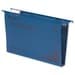 Blue Rexel Crystalfile Classic Foolscap Suspension File, 30mm capacity, made of durable material, designed for organizing documents, includes a label holder for easy identification.