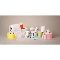 White Zebra Z-Select 2000D self-adhesive die-cut labels, 5.1x2.5 cm, 2.54 cm core, 2580 labels per roll.