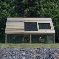8'6 x 4'8 Forest Hedgerow Wooden Raised Large Chicken Coop (2.58m x 1.41m) - image 2