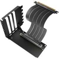 Antec internal power cable 0.2 m, black with flexible flat ribbon design and gold connector, mounted on black bracket.