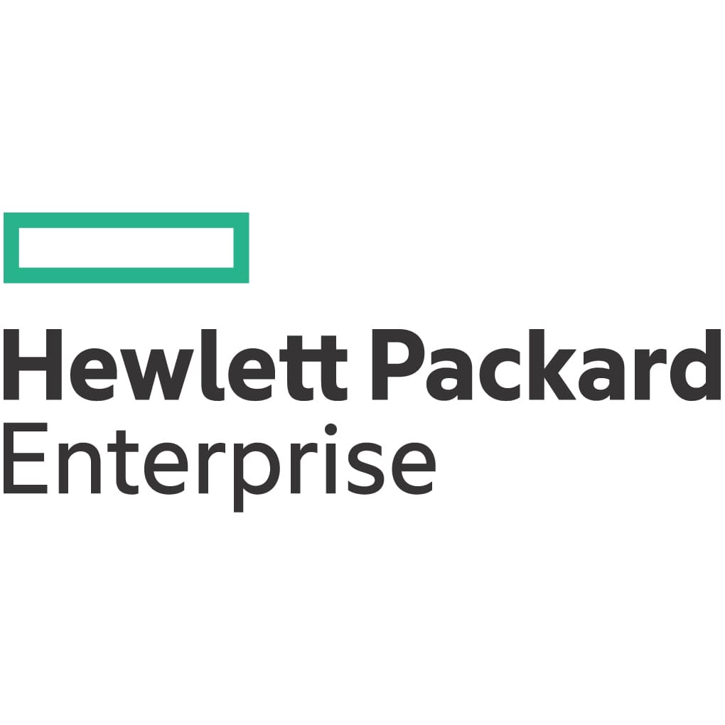 HPE BB975A software license upgrade, featuring a sleek design with a green and black color scheme, prominently displaying the Hewlett Packard Enterprise logo.