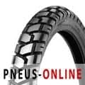 Shinko E705 rear motorcycle tyre in size 120/90-17, featuring a rugged tread pattern for enhanced grip, with a black rubber finish and marked with "PNEUS-ONLINE."