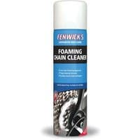 Fenwicks FS Foaming Degreaser in a white spray can with blue label and red logo, featuring chain graphic.