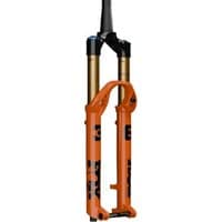 Orange Fox Racing Shox 36 Float SL Fact 29 Grip X Kabolt SL110 Forks with black and gold accents.