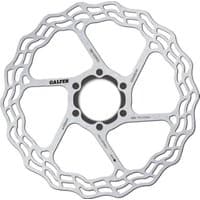 Galfer Wave Centerlock Road Disc Brake Rotor, silver with wavy cutouts and central locking hub.