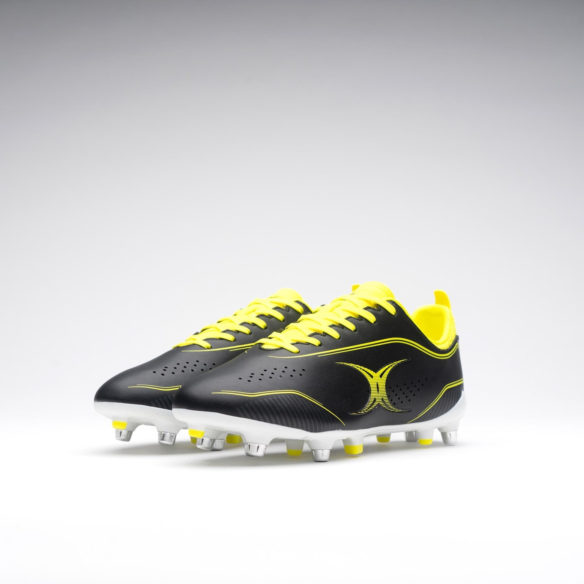 Gilbert Rugby Gilbert Cage Torq 6S Boots - Senior - Size: UK 10 | EU 44.5 - Black/Fluo Yellow - image 5