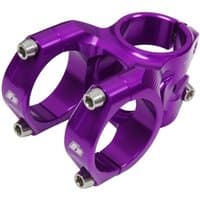 Purple Hope Trail Stem, 40mm length, 31.8mm clamp, with silver bolts and a sleek, angular design.