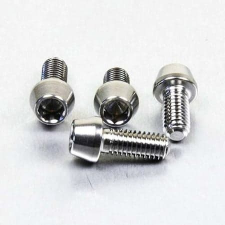 Pro-Bolt stainless steel front brake and clutch reservoir mount bolt kit featuring four silver bolts with a sleek finish and hexagonal heads for easy installation.