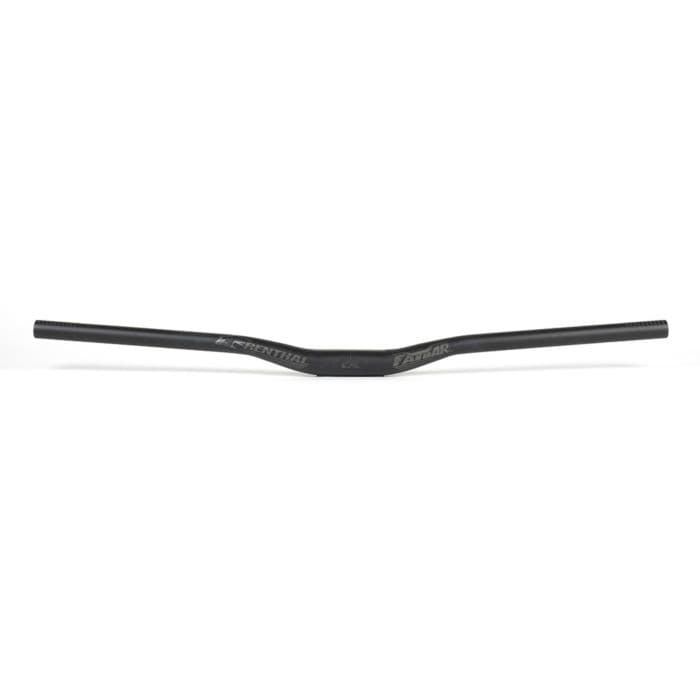 Black Renthal FatBar Lite V3 handlebar, featuring a lightweight aluminum construction and a 20mm rise, designed for optimal control and comfort in biking.