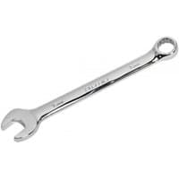 Silver Sealey CW16 combination spanner, 16mm, with open and ring ends, polished chrome finish.