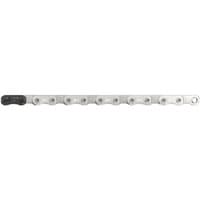 SRAM GX Eagle T-Type 12-speed chain, silver with black Powerlock link, 126 links, sleek and durable design.