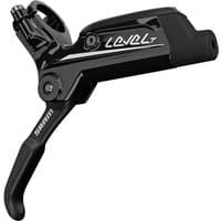 Black SRAM Level T disc brake lever with sleek design and white logo on the side.