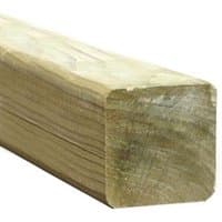 7'11" x 3.5" x 3.5" Forest Planed Fence Post (2400mm x 90mm x 90mm) - image 2