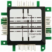 Square Allnet 122448 resistor with green circuit board, black and white diagram, and multiple metal pins.