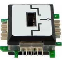 Black and white ALLNET ALL-BRICK-0018 transistor with green circuit board and multiple metal pins.