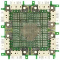 ALLNET ALL-BRICK-0328 development board, green circuit board with multiple white connectors and grid pattern.