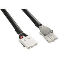 Black APC Smart-UPS SRTG battery cable with white connectors for UPS 15/20kVA, featuring 9Ah capacity.
