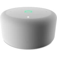White cylindrical BirdDog BD-BDPOD video signal converter with glowing green LED indicator on top.