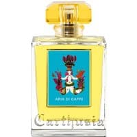 Carthusia Aria di Capri Eau de Parfum 100 ml, clear bottle with yellow cap and vibrant blue label.