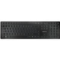 Black Cherry KW 9100 SLIM keyboard, QWERTY layout, wireless, Bluetooth, with numeric keypad and slim design.