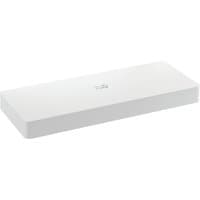 White rectangular Cisco video conferencing system with smooth edges and logo on top.