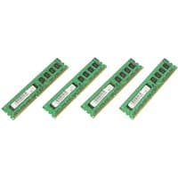 Four green CoreParts DDR3 ECC memory modules, each 2GB, with black chips and gold connectors.