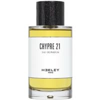 Heeley Chypre 21 Extrait de Parfum 100 ml, clear bottle with black cap, white label, yellow liquid inside.