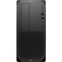 Black HP Z2 Tower G9 desktop with front USB ports, power button, and ventilation grid.