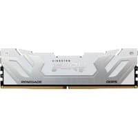 White Kingston FURY DDR5 RAM module with silver accents, 24GB capacity, 8800MT/s speed, and CL42 latency.
