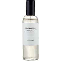 Clear bottle with black cap, white label reading "Laboratorio Olfattivo Zen-Zero," containing spicy room spray.
