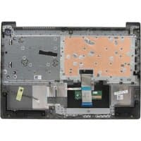 Lenovo 5CB1D03692 laptop cover and keyboard base, metallic frame with exposed circuit areas and ribbon connectors.