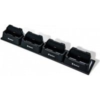 Black Newland NLS-CD1051-4C-V2 mobile device charger with four charging docks in a row.
