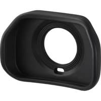 Black Panasonic DMW-EC4GU-K camera eyecup with oval shape and circular opening