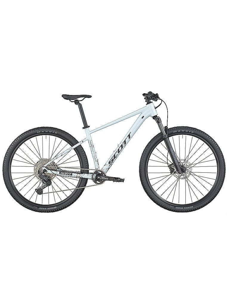 Light blue SCOTT Mountainbike Contrail 10, size L, featuring a lightweight frame, front suspension, 29-inch wheels, and rugged tires, ideal for off-road cycling.